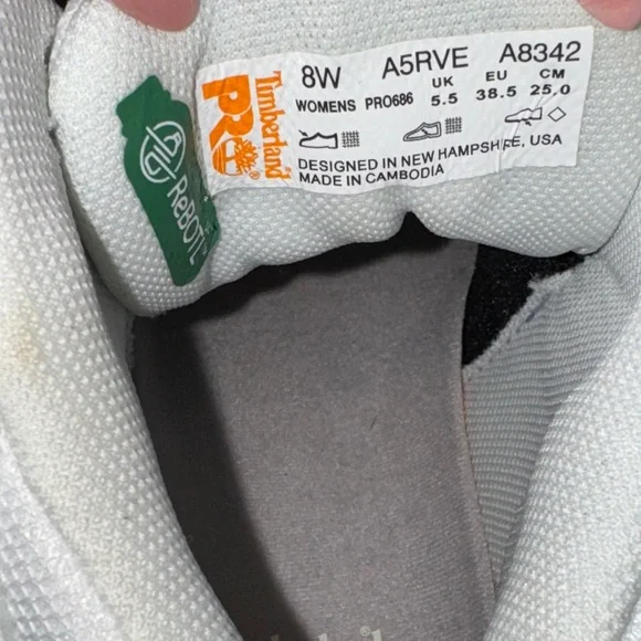 Woman's Shoes Timberland PRO Setra Mid Composite Safety Toe 8W Tan/Champagne - Picture 8 of 8